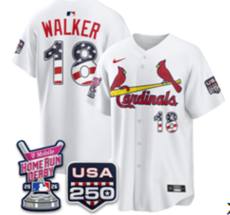 Men 2026 St.Louis Cardinals #18 Walker white Nike MLB Jersey 0728001